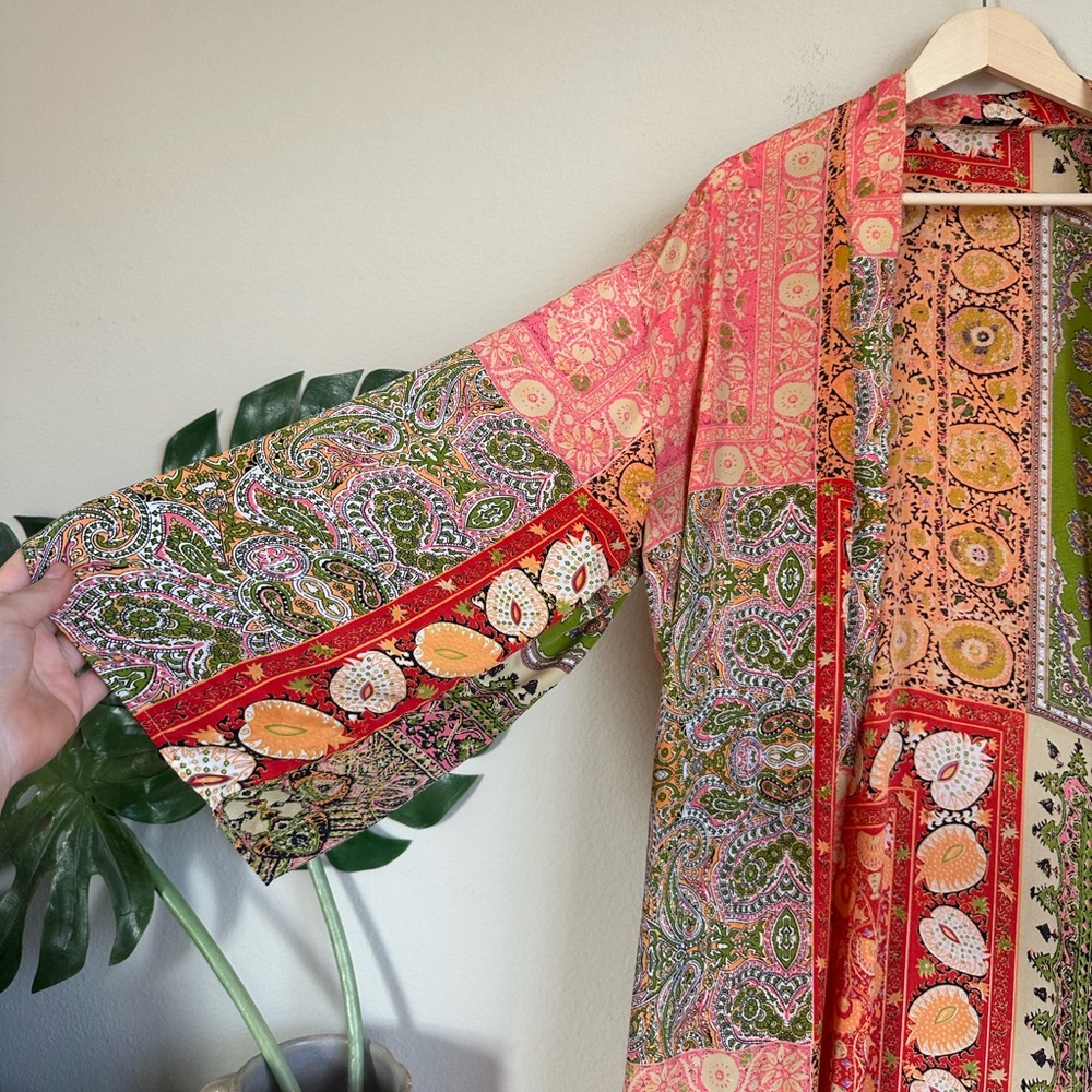 Tolani Patchwork Kimono Duster - image 3